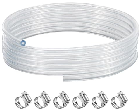 15FT Beer Hose Keg Line Tubing, 3/16 ID Beer Keg Line Beverage Hose Tubing