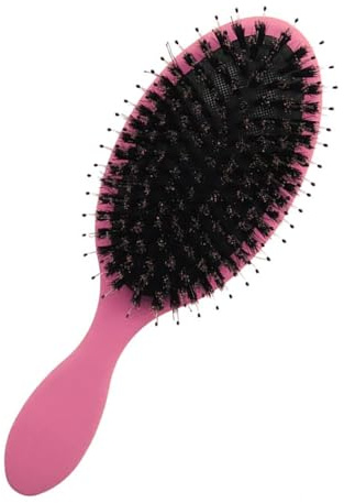 Ultimate Hair Extension Brush Boar Bristle Paddle Hairbrush Soft Cushion Hair Brush for Long Thick Curly Hair Reducing Hair Breakage and Frizz