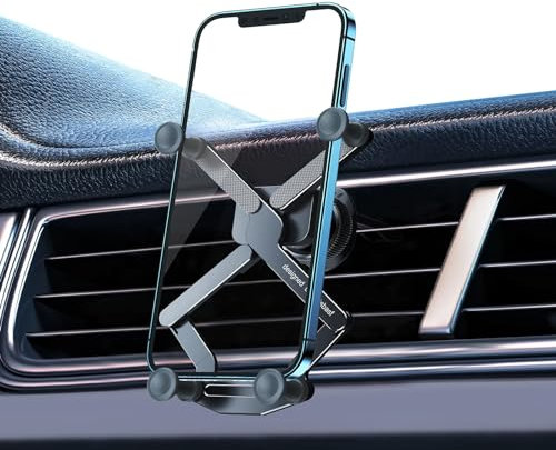 Jasfyee Handyhalterung Auto, 360° Auto Handyhalterung Mit Anti-Rutsch-Matte, Belüftung, EIN-Knopf-Entriegelung Handy Halterung, Kompatibel Mit 4,0''-7,2'' Smartphones Und GPS