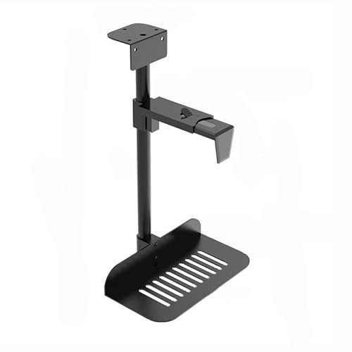 Soporte CPU Bajo Mesa Soporte for CPU debajo del escritorio - Soporte universal for caja de PC Soporte ajustable for PC for juegos debajo del escritorio con giro de 360°, soporte suspendido for torre