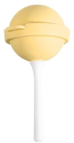 Moule Rond De Crème Glacée, Moules De Glace, Moules Réutilisables De Fabrication De Sucettes Glacées De Bricolage De Silicone, Moule Jaune Résistant à la Chaleur Sucette Glacée Pour des Enfants