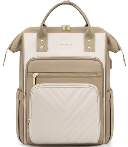 LOVEVOOK Rucksack Damen, 15,6 Zoll Laptop Schulrucksack Teenager Mädchen Wasserdicht, Elegant Reiserucksack Tagesrucksäcke Arbeitstasche, Schultasche Lehrertasche Backpack Women für Reise Uni Büro