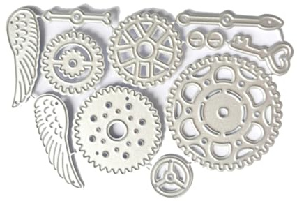 Fcnjsao Metall Stanzformen Zahnrad Prägeschablone Stanzformen Für Kartenherstellung Scrapbooking Papierhandwerk Vorlage Handgefertigt