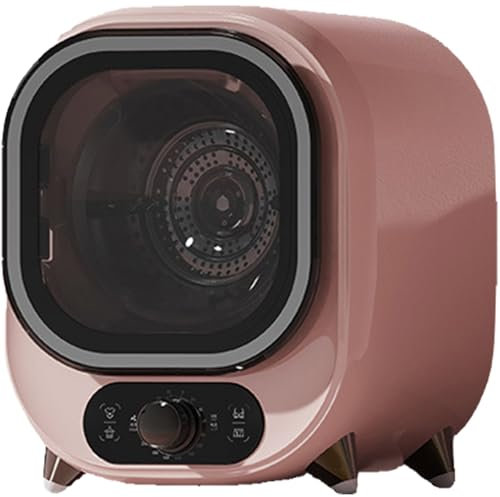 Spdazzleburst Petit sèche-Linge à Condensation Portable, sèche-Linge à évacuation, capacité de 0,8 kg, pour Utilisation sur Plan de Travail ou au Mur, Compact, Mini-essoreuse Pink