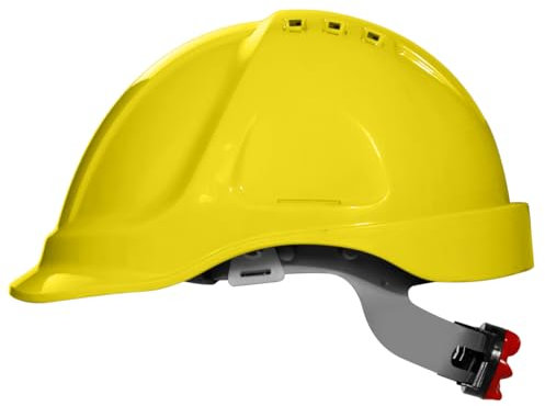 ABS Casco di sicurezza - EN 397 Elmetto Antinfortunistica - Casco Antinfortunistica - Elmetto Da Cantiere - Giallo