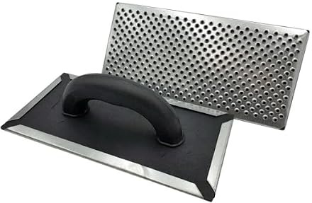 Schleifbrett - 130 x 270 mm - Raspelbrett für Styropor, Reibebrett, Egalisierungsbrett, Schleifer, Handschleifer - aus verzinktem Stahlblech