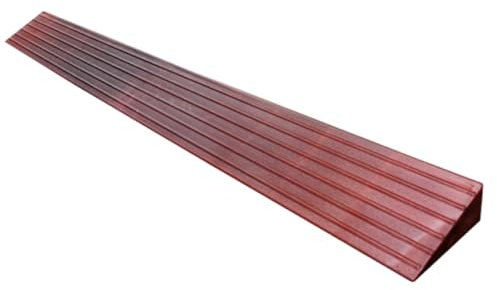 Tragbare Schwellenrampe, Kunststoff-Rollstuhlrampe, 2-7 cm Steigung Für Türöffnungen Im Innen Oder Außenbereich, Badezimmer(Red,100x10x3cm/39x4x1.2)