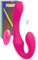 MySecretCase Consolador Doble con Mando a Distancia- Vibrador Pareja, Vibardores Parejas, Consoladores Mujer Hombre, Vibradorador Clítoris Control Remoto, Strap-on, Masturbádores Femeninos (Fucsia)