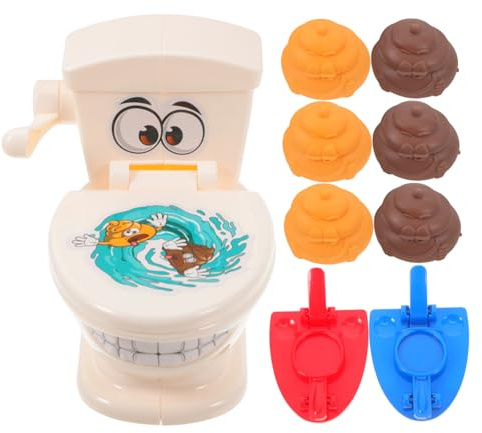 Sosoport Interattivo per Sparare nel Water Gioco Originale per Ragazzo Oggetti Divertenti per Feste Giocattoli Interattivi per Scherzi Set Facile da Trasportare per Intrattenimento