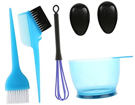 PACKOVE 5 Stück Haarfärbeset Mit Rutschfester Schüssel Umweltfreundlichem Kunststoff Profi Pinsel Und Ohrschutz Für Friseursalon Und Heimgebrauch