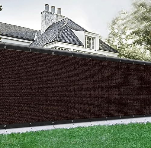 Privacy Garden Screen Fence UV Resistant HDPE Mesh Windbreak with Reinforced Edges for Outdoor Use, Patio, Balcony, Yard or Backyard Heavy Duty Shade Netting (1x10m, Black)