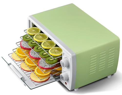 5 Tray Mini Electric Food Dehydrator Machine,for Fruits, Vegetables, Herbs, Mushrooms,with Temperature Control & Timer Fruit Dryer Machine Recirculation Heat Distribution