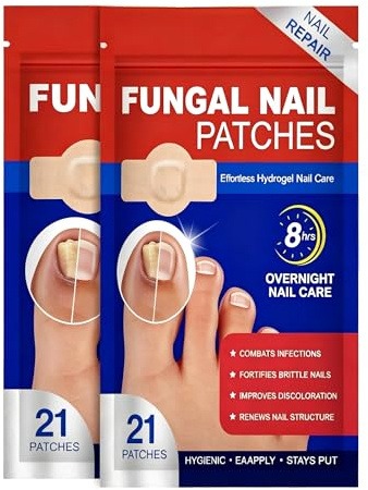 42 Patchs de Soin pour Ongles des Pieds, Pansements Discrets pour Ongles | Lot de 42 Patchs pour Ongles: Vous recevrez 42 patchs de soin pour ongles des pieds, adaptés à une utilisation régulière.