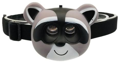 Generico Lampada Frontale,Torcia Girevole Dedicata Ai Bambini A Tema Cartoon Con Fascette Regolabili | Lampada Frontale LED Giocattolo, Divertenti per la Testa,Per Campeggio, Escursionismo, Caccia