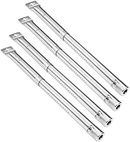 LOKHING 42204 Barbecue au gaz Universel Brûleurs de Tube réglables en Acier Inoxydable pour Grils (30.5 à 44.5cm, Paquet de 4)