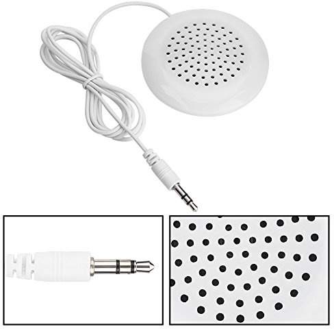 Altoparlanti a Cuscino per Dormire Mini Altoparlante Bluetooth Abs Bianco Nuovo Altoparlante a Cuscino Fai-da-te Mini Altoparlante Stereo da 3,5 Mm per Telefono Mp3 Cd Portatile