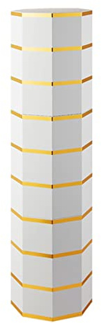HOFFTI Étagère à Chaussures rotative à 360 ° avec Portes d'adsorption, Ronde, Tour de Support tournante, Organisateur en métal, Meuble de Rangement Haut