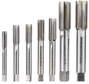 HSS-Stahl-Maschinenstecker-Gewindebohrer 1 Stück M2-M20 Linksgewinde-Maschinengewindebohrer Metallschraubenloch-Gewindebohrer Bohrer Metrische Schraube Gewindebohrer (Color : M18x1.5)