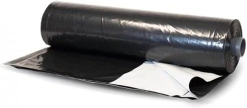 Farm Plastic Supply - Silage Tarp Black/White Plastic Sheeting - 8 Mil - Heavy Duty Polyethylene Plastic Tarp for Silage Cover, Bunker Cover for Farming, Agriculture, Ground Covering (24' x 50')