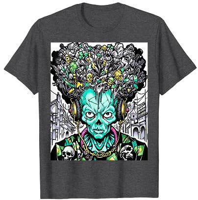 Skull Crypt Secrets of the Underworld Graphic Skull Design T-Shirt