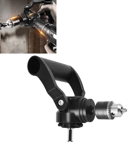 Right Angle Drill Chuck Adapter,90 Degree Right Angle Drill Adapter Attachment,Multifunctional Anti-Slip Drill Attachment Adapter,Extension Drilling Tool for Tight Spaces