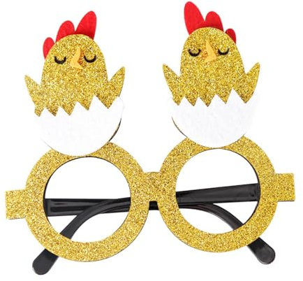 Sharplace Osterbrille für Kinder, lustige Sonnenbrille, Foto-Requisiten, Partyzubehör, Kostüm, Brillengestell, Osterdekoration, Osterbrille, rotes Küken