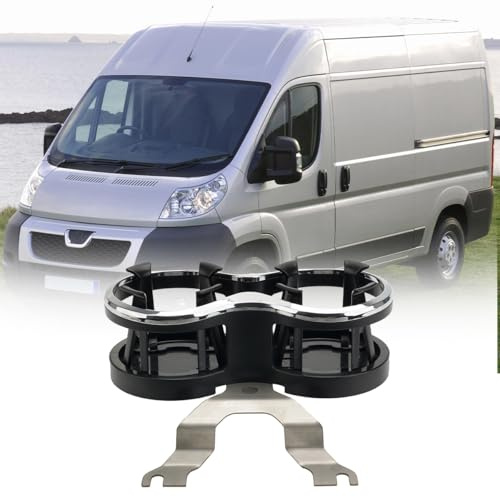 JESTOP Porte-gobelets double pour camping-car Citroën Relay FIAT Ducato 07-24, porte-bouteilles et nouvelle tôle de fer