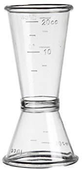 Jigger - Vaso medidor de bebida corta para cóctel y vino, tamaño S/L