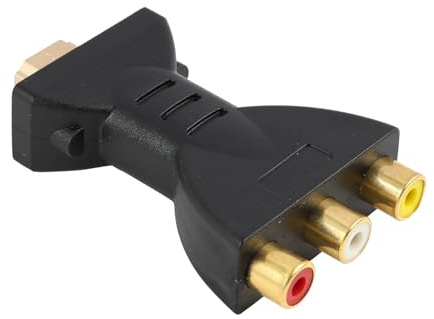 JiaHeHe Adattatore HDMI a RCA AV, 1080P Convertitore Video Composite Rosso Bianco Giallo Compatibile con TV, Proiettore, Monitor, Lettore DVD, PS3, Xbox, PC, Laptop, Plug & Play, Trasmissione del