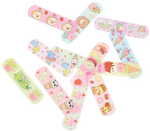 Ciieeo Apósitos para Heridas Pequeños Impermeables y Transpirables Dibujos Animados Autoadhesivos y Elásticos para Cuidado Infantil Pack de 120 Unidades para Primeros Auxilios
