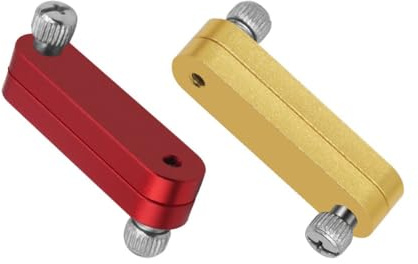 WheatThrive Ruler Positioning Block, Woodworking Gauge, Adjustable Limit Stop, Angle Scriber, Marking Tool for DIY, Metalworking, 2 Pack