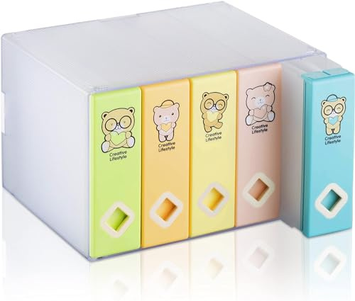 AhfuLife Boîte de Rangement Colorée pour CD ou DVD 120 Disques, Classeur CD ou DVD pour Collection, Bureau ou Maison (Coloré)