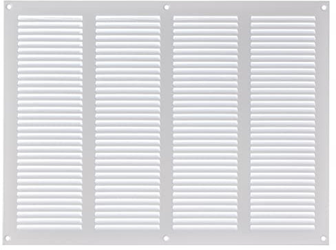 400x300mm Griglie D'Aerazione/Ventilazione in Metallo - Bianca Griglia D'aria con Rete Anti Insetti