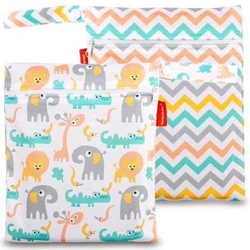 HOMYBABY® Wet bag pannolini lavabili - Borsetta porta pannolini ecologica e impermeabile - Wetbag porta costume bagnato