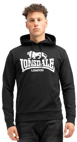 Lonsdale Herren Kapuzensweatshirt schmale Passform FREMINGTON