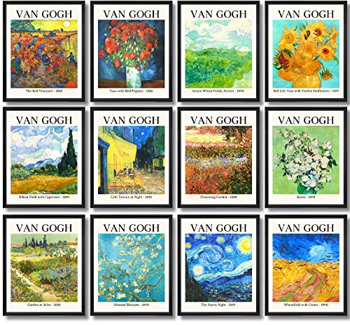97 Decor - Van Gogh Poster - Wall Art - Prints, Famous Art Prints, Artwork Paintings, Abstract Art Posters Artist Print, Fine Art Vincent (8x10 UNFRAMED)