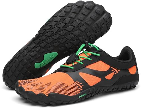 SAGUARO Unisex Barfußschuhe Leicht rutschfest Traillaufschuhe für Outdoor & Indoor