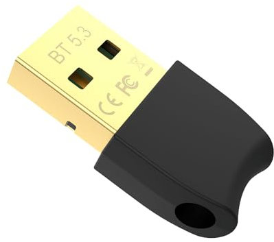 VOSSOT Adattatore Bluetooth, dongle USB Bluetooth 5.0 20m, dongle Bluetooth USB EDR per PC, laptop, tablet, desktop, cuffie, altoparlante, tastiera, plug & play, Windows 7/8/8.1/10