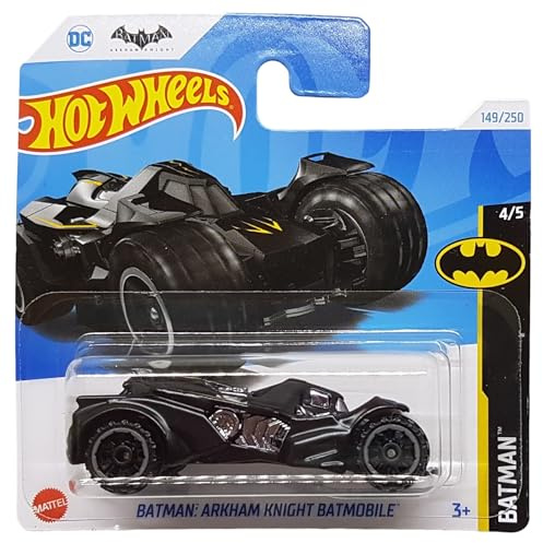 Hot Wheels - Arkham Knight Batmobile - Batman 4/5 - HTB22 - Carte courte - DC Comics - Noir - Mattel 2024 - 1:64