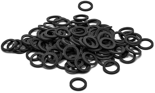 Aerator-Flachdichtung, 22 × 16 × 2 mm, 100 Stück, -20 bis +70 °C | Gummi-Dichtung für Luftsprudler, Wasserhähne, Filter und Strahlregler