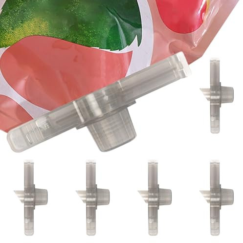 Lebensmittelaufbewahrungs-Clips, 5 x kleine Beutel-Clips für die Küche – Brotbeutelklemme, Snack-Aufbewahrungs-Clips, Versiegelungsbeutel-Clips, große Beutelklammern mit Ausgüssen zur Aufbewahrung von