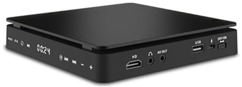 Sunmeit Lettore Dvd Ad Alta Definizione Lettore Dvd Domestico Box TV Lettore Dischi Connessione AV Compatibile con Ingresso USB Spina UE