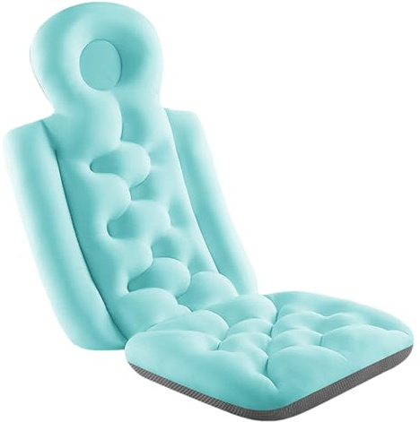 Cojín para bañera de Cuerpo Completo – Almohada para bañera para Mayor Comodidad | Cojín Relajante para bañera Tipo SPA para Adultos, Mujeres y Hombres, Almohadilla de Apoyo para el Descanso en