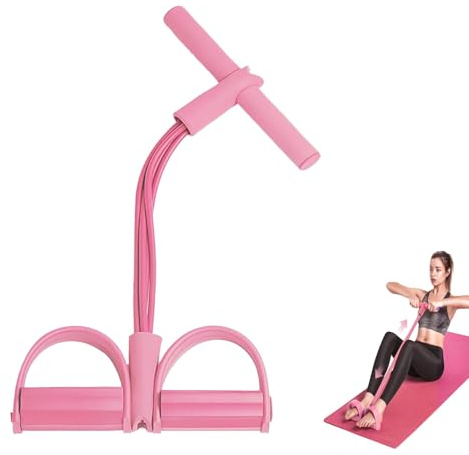 Bandes de Résistance Multifonction,Corde de Tension à 6 Tubes avec pédale,Sit-Up Bodybuilding Expander Bandes Corde De Tension,équipement d'entraînement de Gym à Domicile, Yoga, Fitness