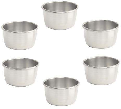 UTHCLO Lot De 6 Tasse D'assaisonnement En Acier Inoxydable 304 60 Ml Petite Taille Résistant Aux Températures Chaudes Et Froides Pour Apéritifs Sauces Condiments Maison Et Restauration