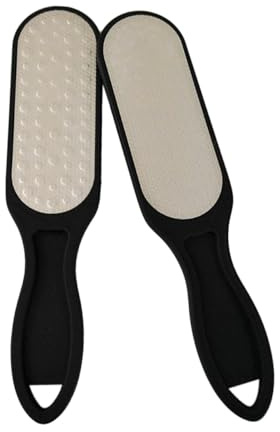 Lima de de Acero Inoxidable Plástico Pie para Pedicura en Casa | Removedor de Callos, Repara Talones Agrietados, Reduce Piel Dura, Uso en Salón y Hogar
