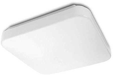 Philips myLiving Mauve LED Deckenleuchte (17 W), LED Leuchte mit warmweißem Licht, energiesparende Raumbeleuchtung mit EyeComfort, weiß
