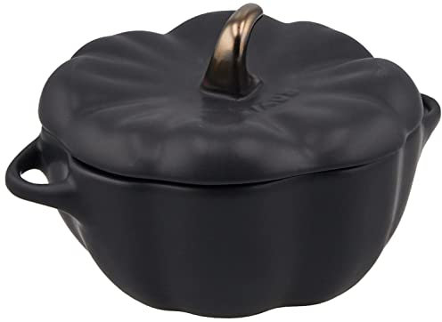 STAUB - Calabaza - Cocotte - Negro mate - cerámica - 12,2 cm