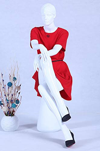 Eurohandisplay EH Abstrakt Hautfarbe in Glanz EH16-B sitzend weibliche Schaufensterpuppe weiße neu schick Mode modellierte Frisur