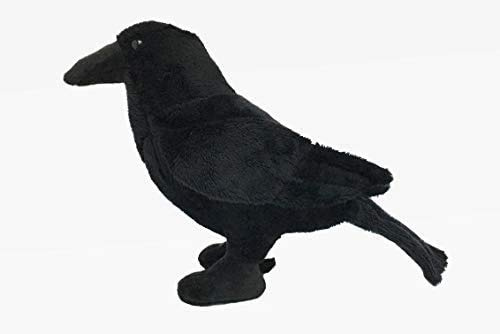 HDmirrorR Cornel Tierliche Plüschtier Rabe ca 24 cm Gartenvogel Stofftiere Vögel Krähe